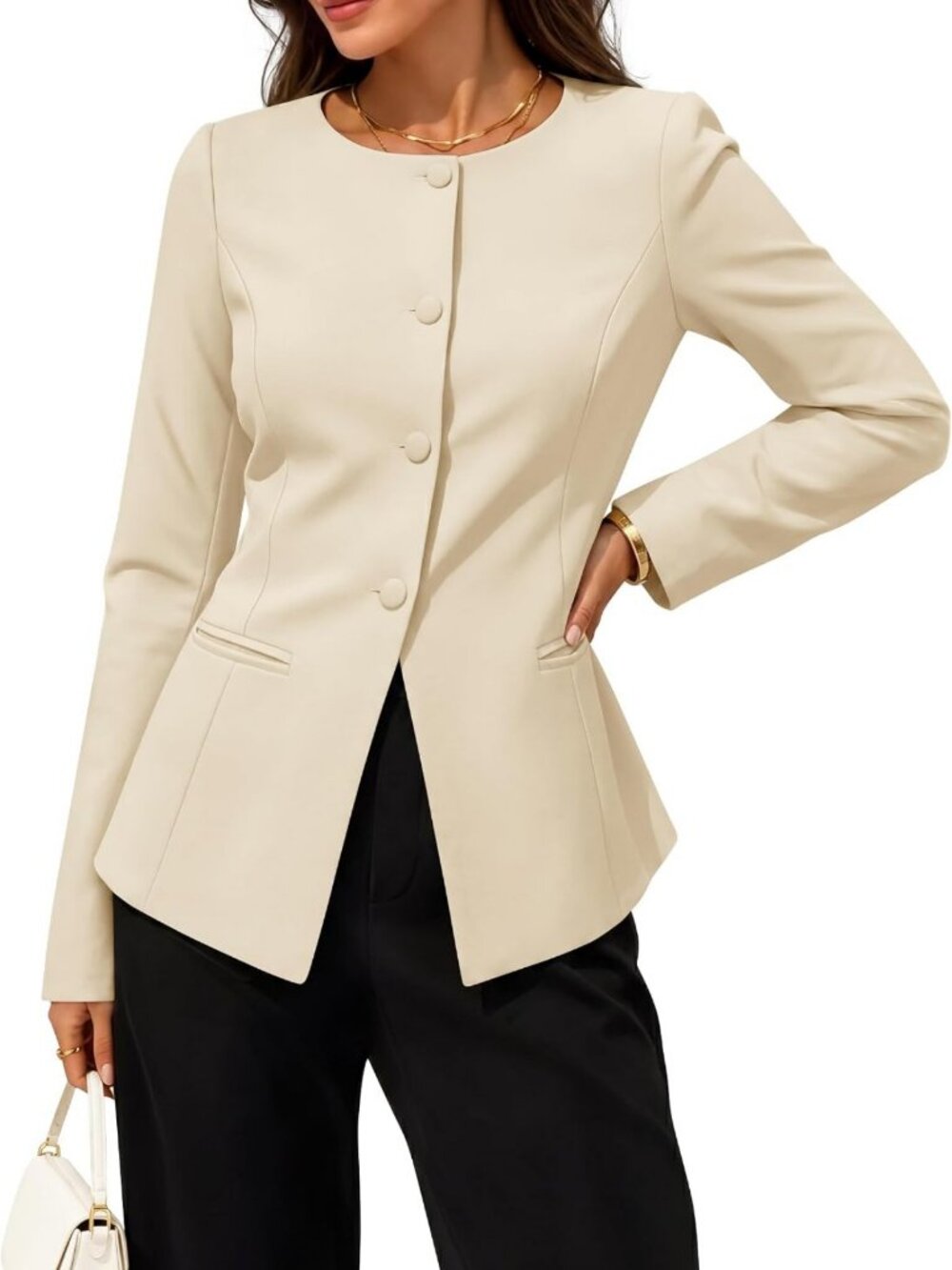 Chic Women's Fall Blazers - Business Casual Suit Jackets for Work & Events